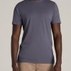 Men American Tall Tees + Tanks | The Everyday Regular-Fit Crewneck Tall Men'S T-Shirt In Grey Blue