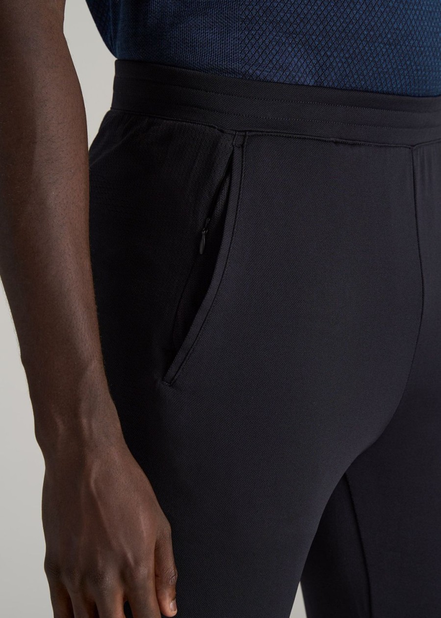 Men American Tall Athletic Pants | A.T. Performance Engineered Joggers For Tall Men In Black