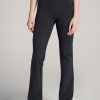 Women American Tall Athletic Pants | Balance Open-Bottom Women'S Tall Yoga Pants In Black