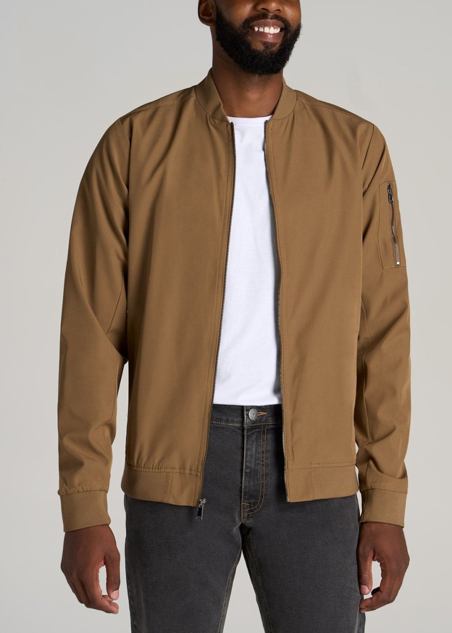 Men American Tall Jackets + Coats | Bomber Jackets For Tall Men In Sahara