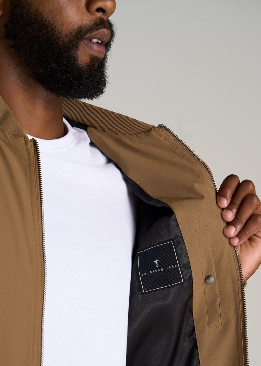 Men American Tall Jackets + Coats | Bomber Jackets For Tall Men In Sahara