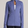 Women American Tall Jackets + Outerwear | Women'S Athletic Zip-Up Jacket In Marlin Blue