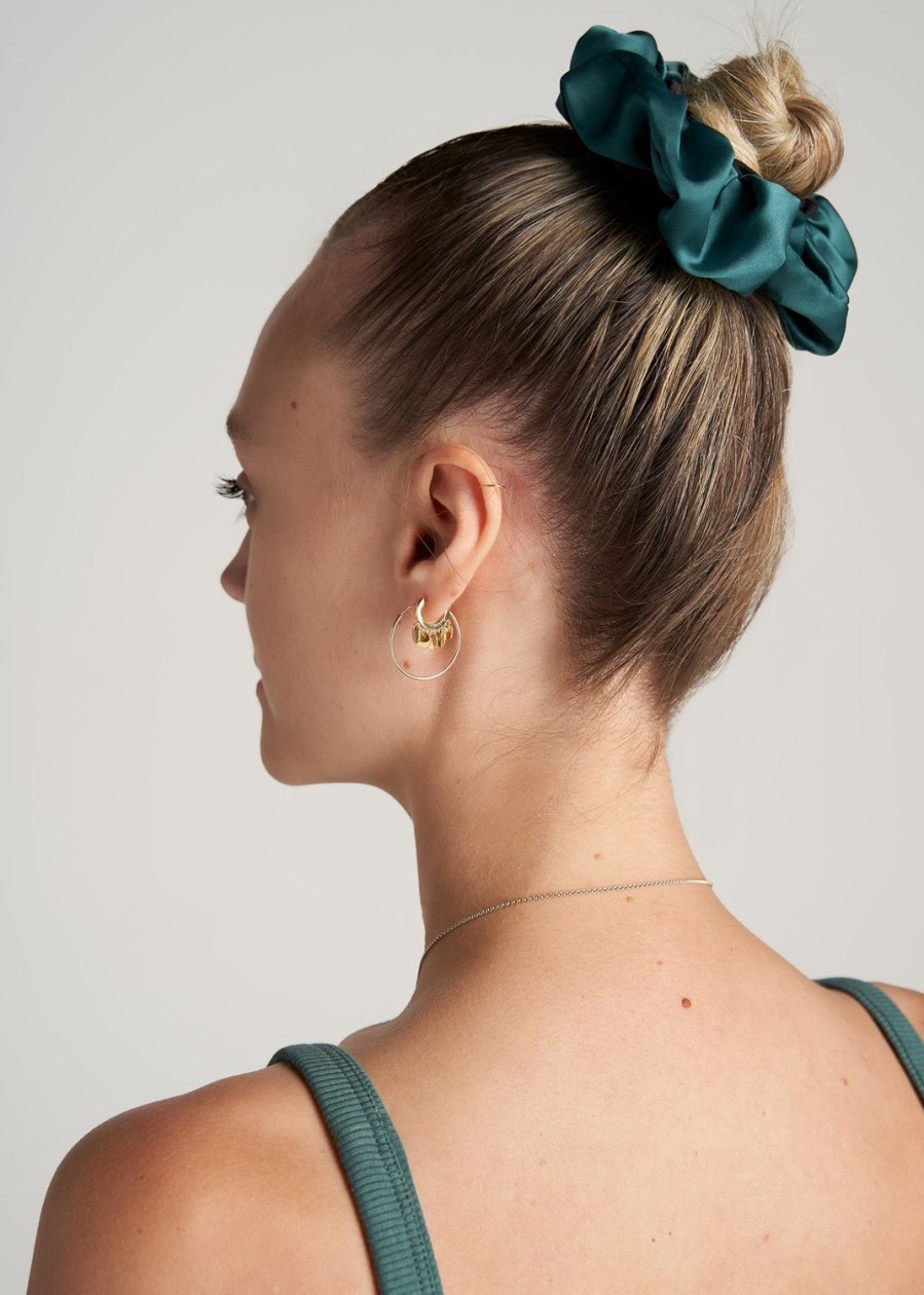 Women American Tall Other Accessories | Women'S Tall Scrunchie In Juniper Green