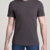 Men American Tall Tees + Tanks | Everyday Pocket Regular Fit T-Shirt For Tall Men In Charcoal