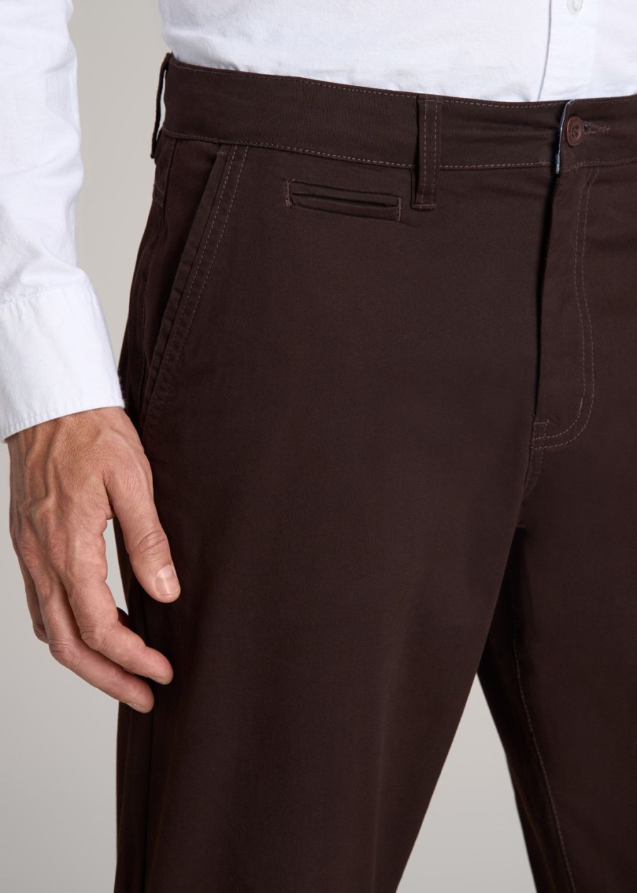 Men American Tall Pants + Chinos | J1 Straight Leg Chinos In Pants For Tall Men Chocolate