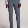 Men American Tall Pants + Chinos | Tapered Fit Traveler Chino Pants For Tall Men In Smoky Blue