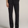 Men American Tall Pants + Chinos | Stretch Pull On Tapered-Fit Deck Pants For Tall Men In Black