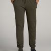 Men American Tall Athletic Pants | Wearever French Terry Men'S Tall Joggers In Camo Green