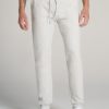 Men American Tall Athletic Pants | Microsanded French Terry Sweatpants For Tall Men In Grey Mix