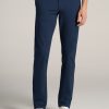 Men American Tall Pants + Chinos | Carman Tapered Chinos In Pants For Tall Men Marine Navy