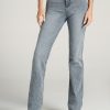 Women American Tall Jeans + Denim | The Britney - Women'S Tall Bootcut Jeans In Light Grey Wash