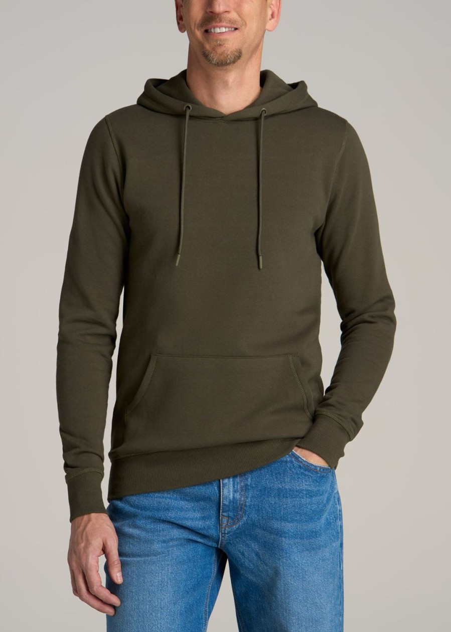 Men American Tall Hoodies + Sweatshirts | Wearever Fleece Pullover Men'S Tall Hoodie In Camo Green