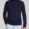 Men American Tall Hoodies + Sweatshirts | Men'S Tall Turtleneck Sweater In Patriot Blue