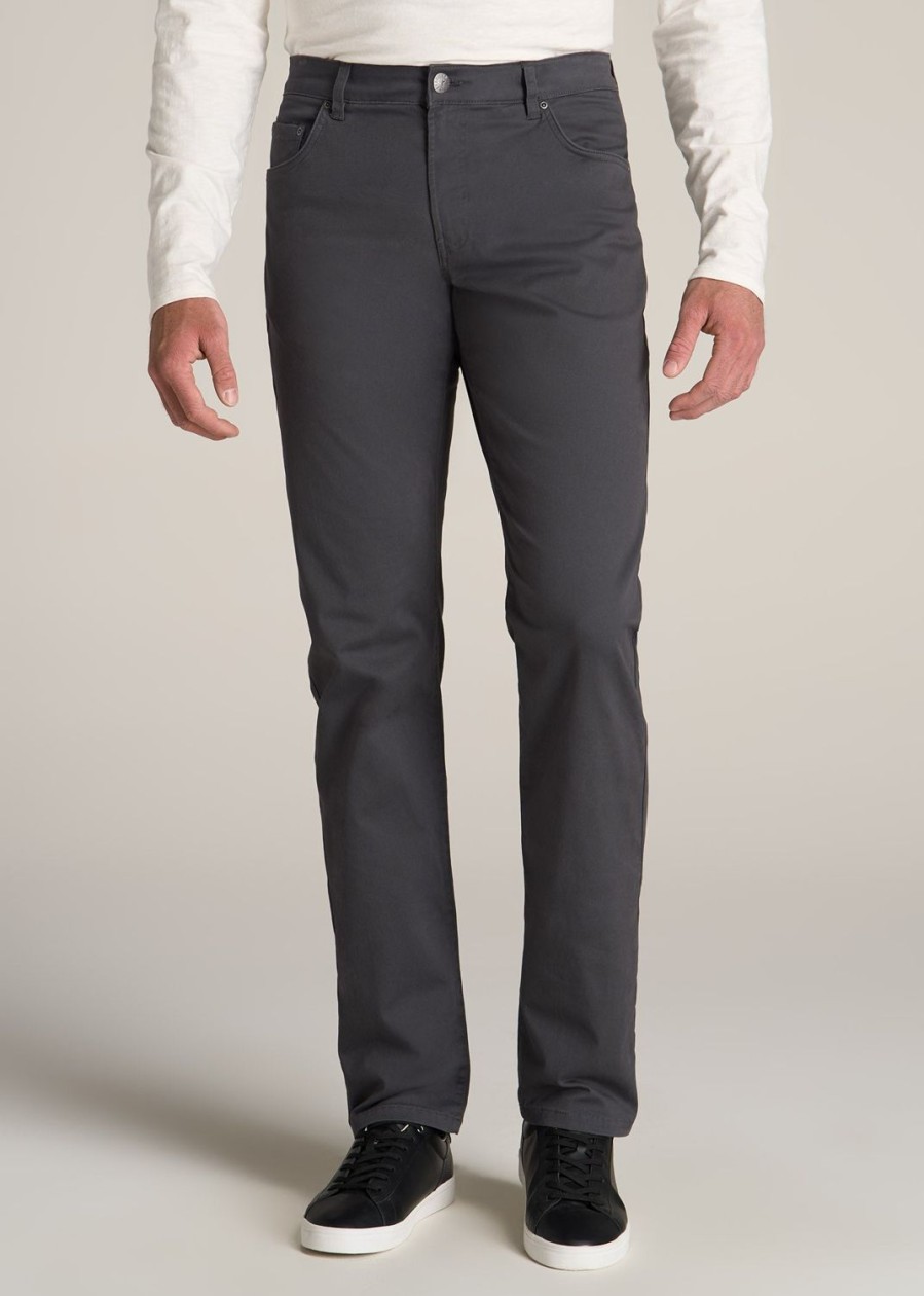 Men American Tall Pants + Chinos | J1 Straight Leg Five-Pocket Pants For Tall Men In Iron Grey