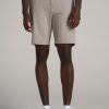 Men American Tall Shorts | Linen Shorts For Tall Men In Driftwood Brown