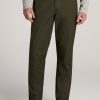 Men American Tall Pants + Chinos | Lj&S Stretch Canvas Regular-Fit Carpenter'S Pants For Tall Men In Thyme Green