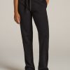 Women American Tall Athletic Pants | Wearever Fleece Open-Bottom Sweatpants For Tall Women In Black