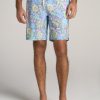 Men American Tall Shorts | Swim Shorts For Tall Men In Pastel Floral