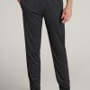 Men American Tall Athletic Pants | Athletic Stripe Pants For Tall Men In Black And Black