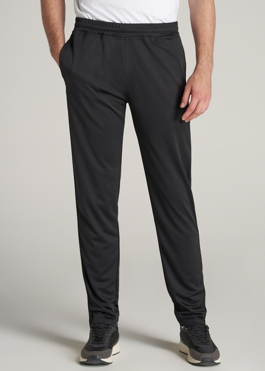 Men American Tall Athletic Pants | Athletic Stripe Pants For Tall Men In Black And Black