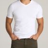 Men American Tall Tees + Tanks | The Essential Slim-Fit V-Neck Men'S Tall Tees In White