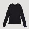 Women American Tall Long Sleeve Tees | Base Layer Long Sleeve Shirt For Tall Women In Black