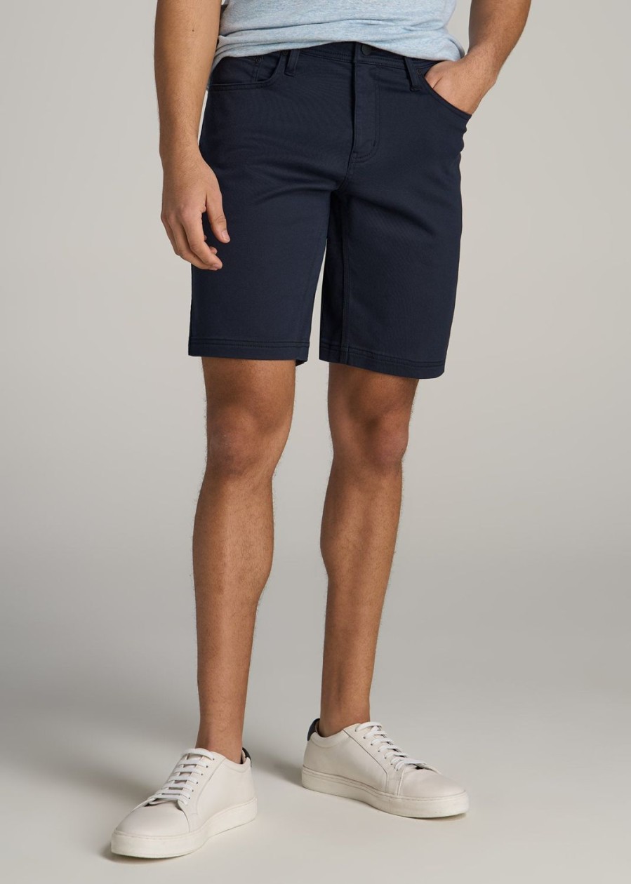 Men American Tall Shorts | Everyday Comfort 5 Pocket Short For Tall Men In True Navy