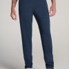 Men American Tall Athletic Pants | A.T. Performance Zip Bottom Pants For Tall Men In Navy Mix