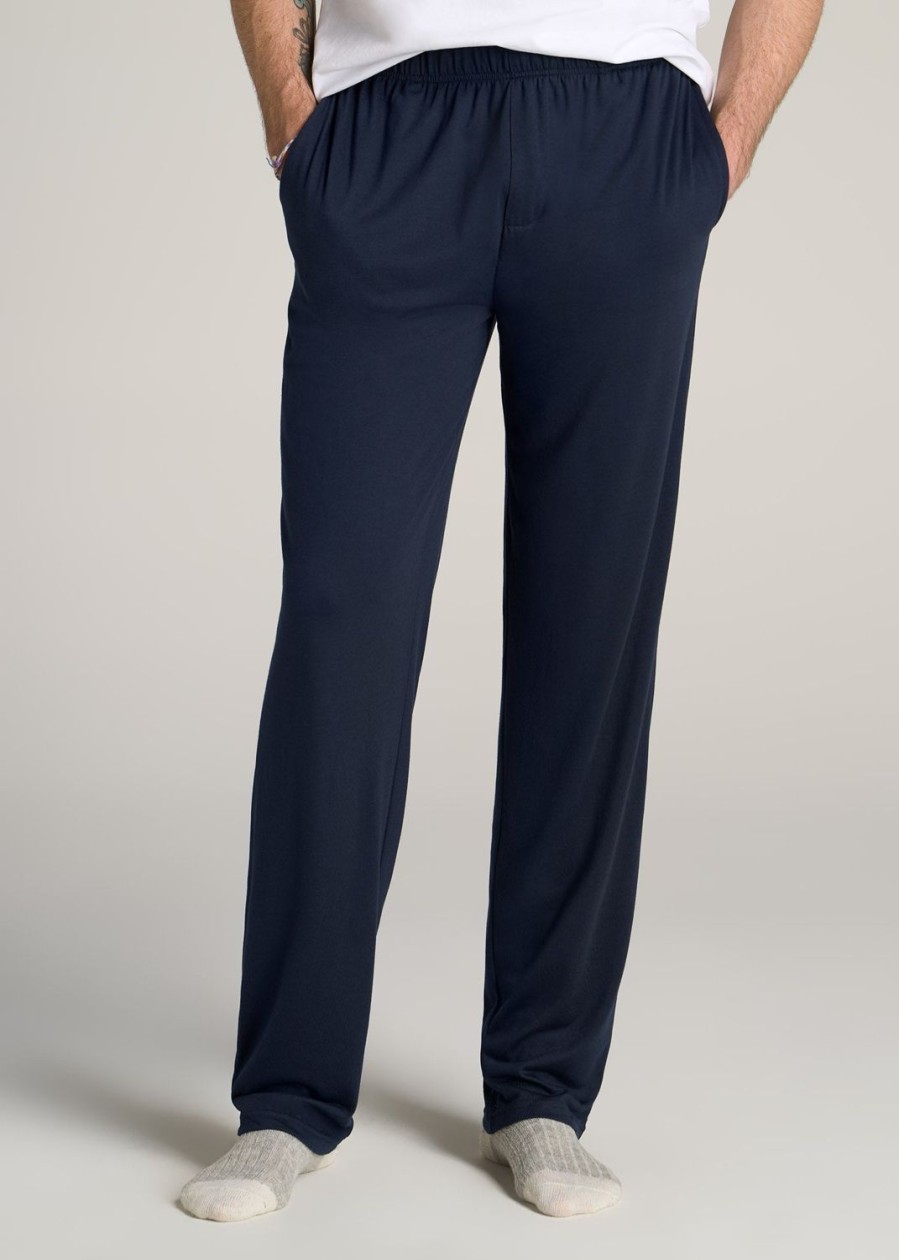 Men American Tall Athletic Pants | Lounge Pajama Pants For Tall Men In Navy