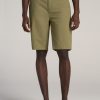 Men American Tall Shorts | Chino Shorts For Tall Men In Fatigue Green