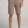 Men American Tall Shorts | Chino Shorts For Tall Men In Dark Sand