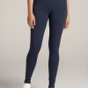 Women American Tall Athletic Pants | Fleece Lined Women'S Tall Leggings In Navy