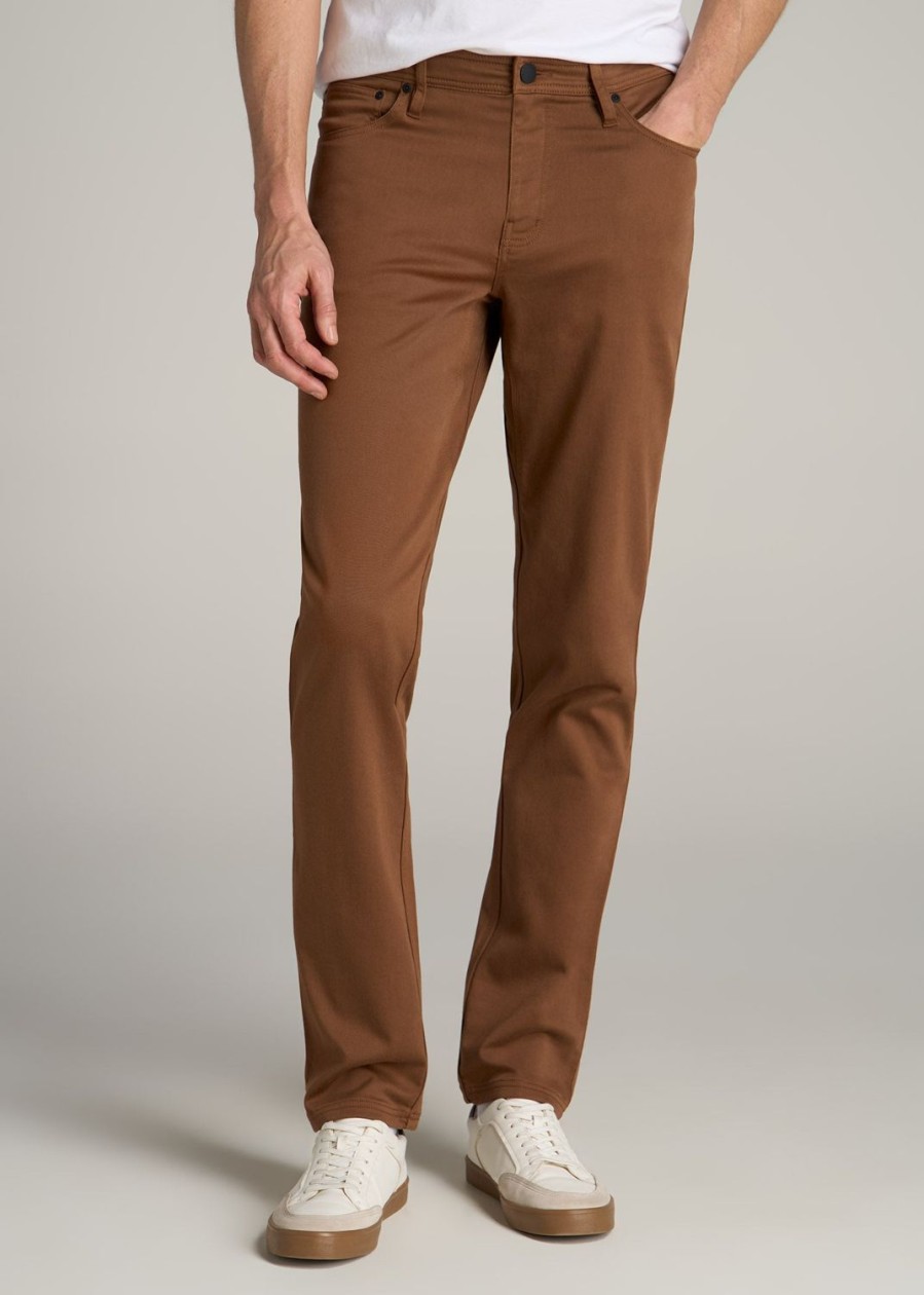 Men American Tall Pants + Chinos | Everyday Comfort 5-Pocket Tapered-Fit Pant For Tall Men In Nutshell