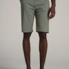 Men American Tall Shorts | Chino Shorts For Tall Men In Wreath Green