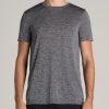 Men American Tall Tees + Tanks | A.T. Performance Modern-Fit Athletic Jersey Tall Tee In Grey Mix