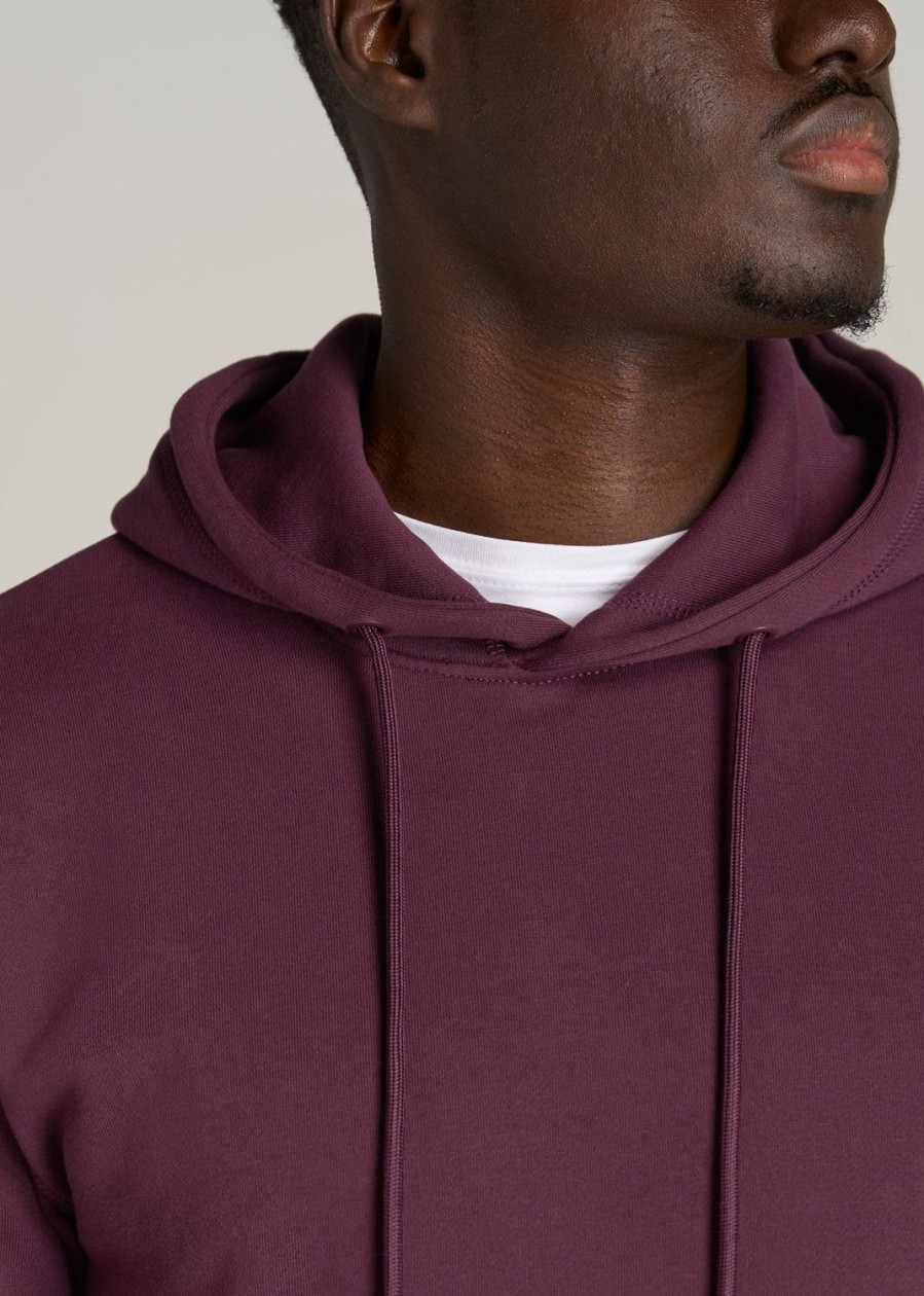 Men American Tall Hoodies + Sweatshirts | Wearever Fleece Pullover Men'S Tall Hoodie In Maroon