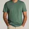 Men American Tall Tees + Tanks | The Everyday Regular-Fit V-Neck Tall Men'S T-Shirt In Forest Green