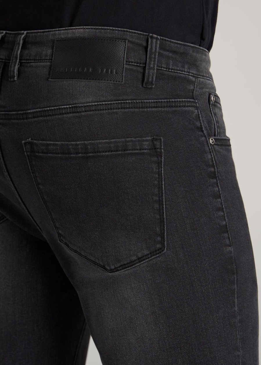 Men American Tall Jeans | Travis Skinny Jeans For Tall Men In Dark Smoke