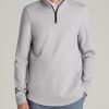 Men American Tall Hoodies + Sweatshirts | Fairway Popover Tall Men'S Sweatshirt In Light Grey