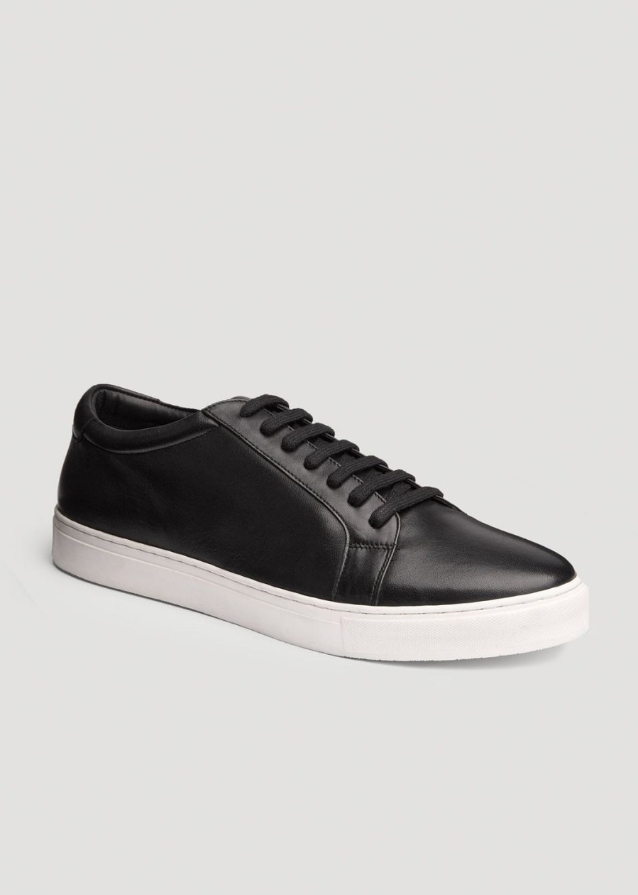 Men American Tall | Tall Men'S Cupsole Tennis Sneakers In Black