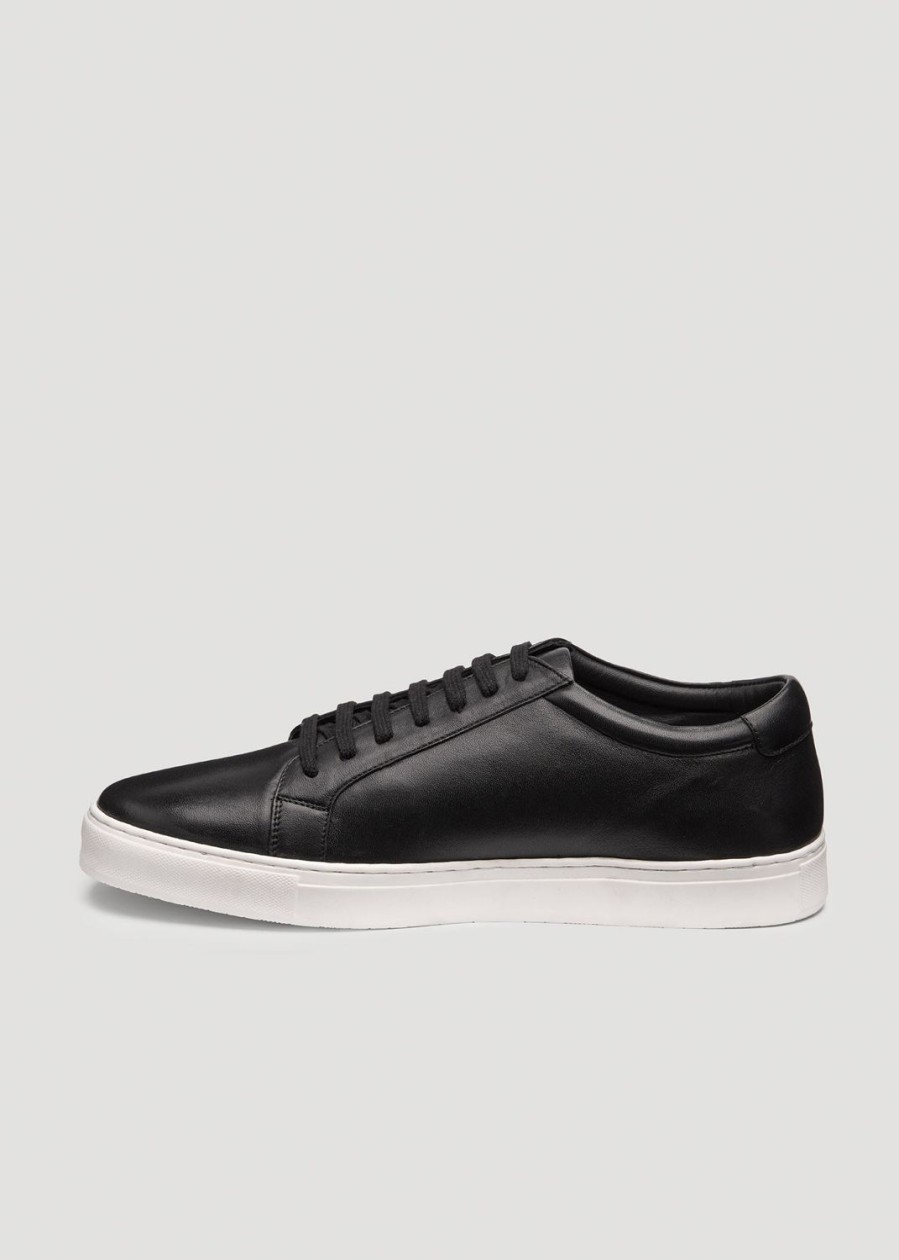 Men American Tall | Tall Men'S Cupsole Tennis Sneakers In Black