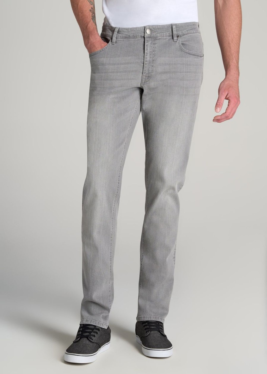 Men American Tall Jeans | Carman Tapered Jeans For Tall Men In Concrete Grey