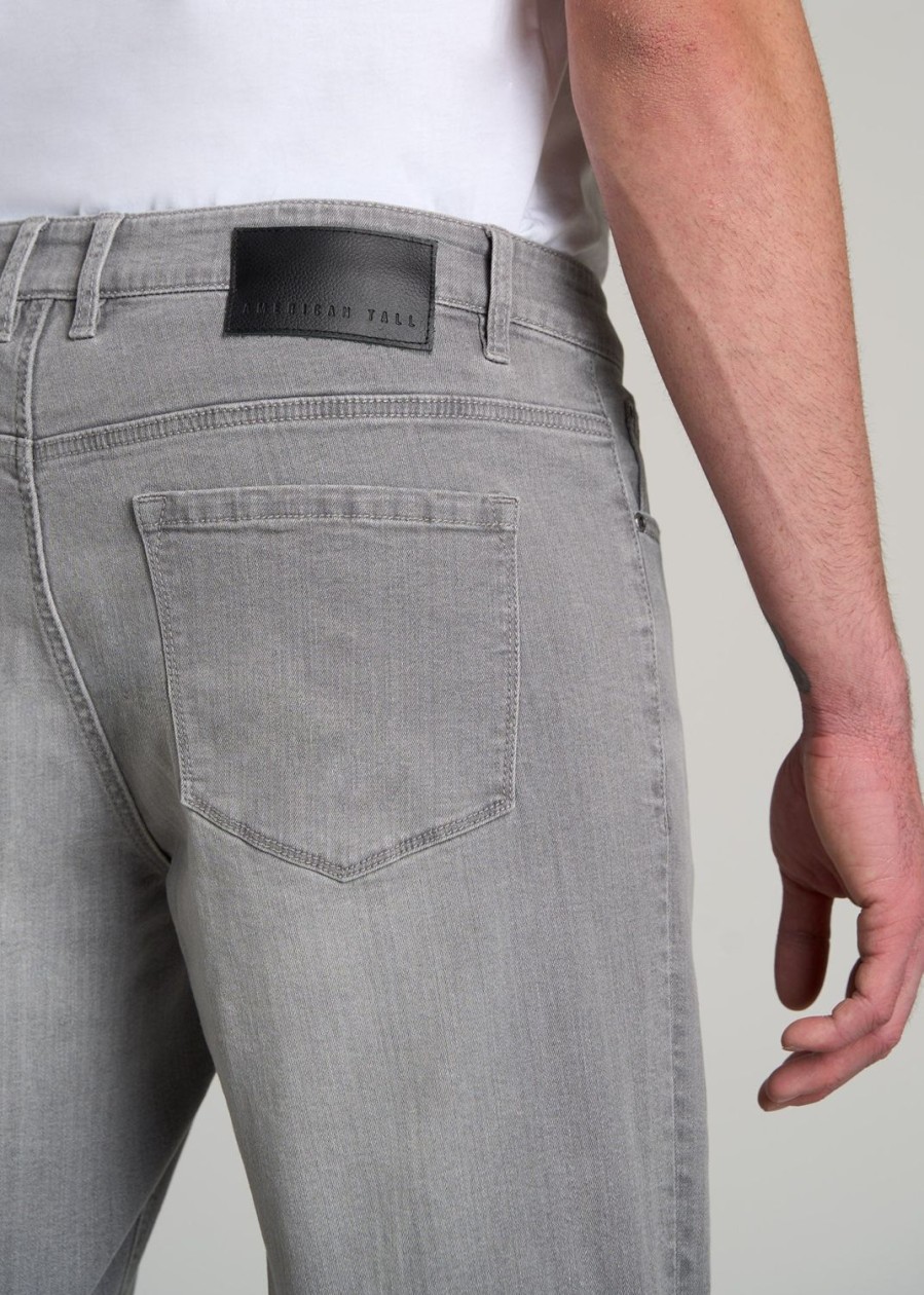 Men American Tall Jeans | Carman Tapered Jeans For Tall Men In Concrete Grey