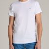 Men American Tall Tees + Tanks | Modern-Fit Embroidered Logo Crewneck T-Shirt For Tall Men In White