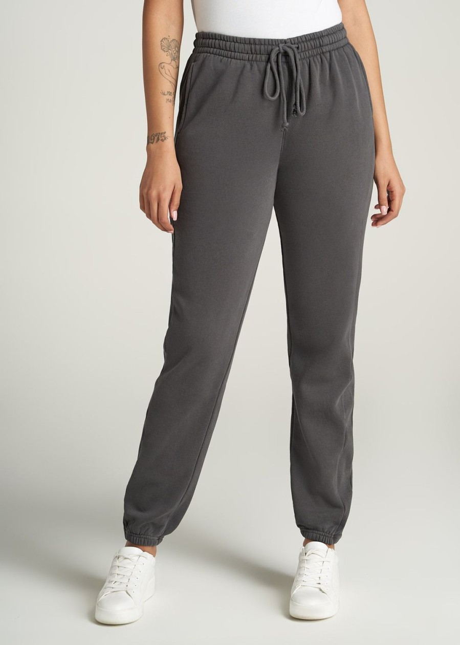 Women American Tall Athletic Pants | Wearever Fleece Regular Fit Women'S Tall Sweatpants In Charcoal