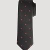 Men American Tall Blazers + Suit Separates | Dress Ties For Tall Men In Burgundy Floral Dobby