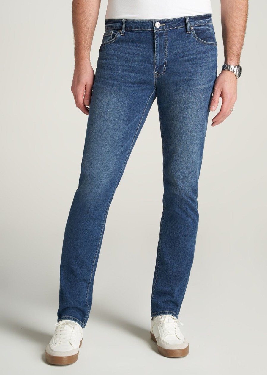 Men American Tall Jeans | Carman Tapered Jeans For Tall Men In Signature Fade