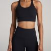 Women American Tall Sports Bras | Women'S Balance Crisscross Tall Sports Bra In Black