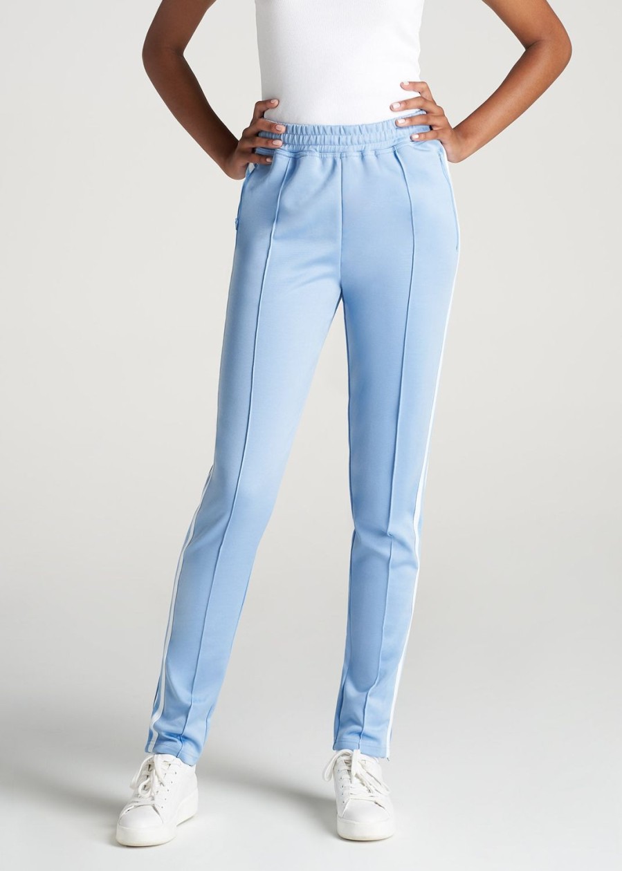 Women American Tall Athletic Pants | Women'S Tall Athletic Pants In Cloud Blue & White Cloud Blue And White