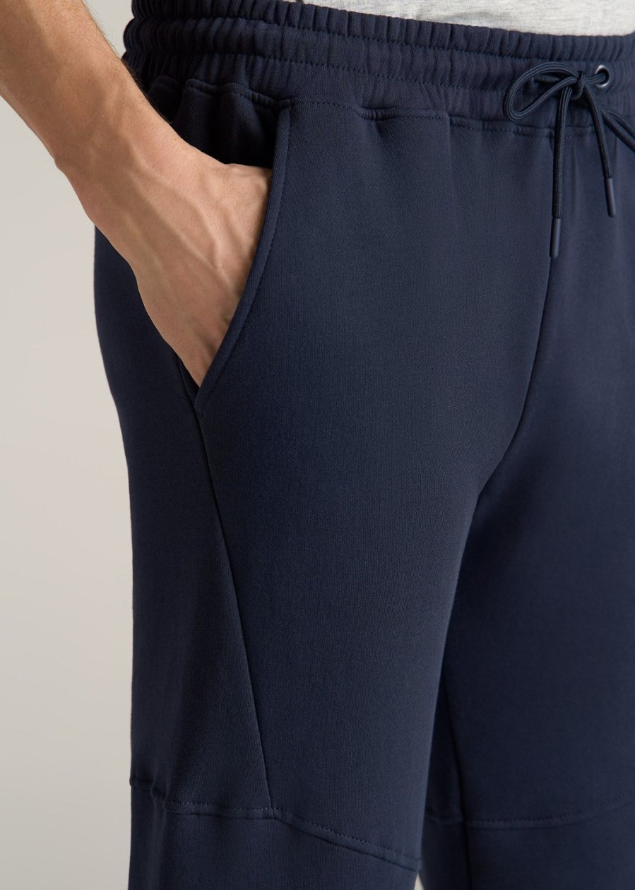 Men American Tall Athletic Pants | Wearever Fleece Joggers For Tall Men In Navy